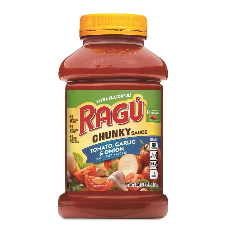 Ragu Chunky Tomato, Garlic & Onion Pasta Sauce - 45oz