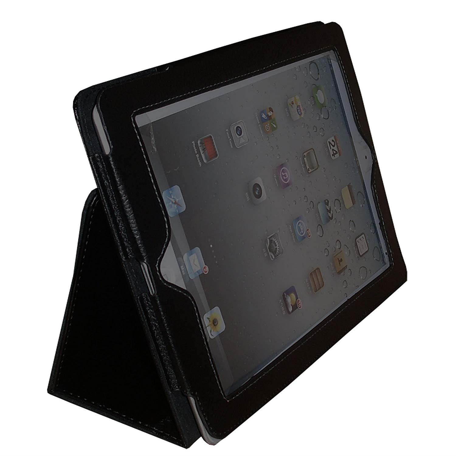 JYtrend iPad 2 / iPad 3 / iPad 4 Case - Folio Stand Magnetic Smart Cover for Apple iPad 2/3/4 with Auto Wake / Sleep (Black)