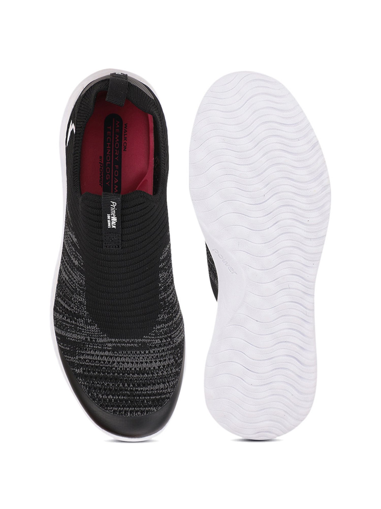 Power by Bata Women's Black Walking Shoes