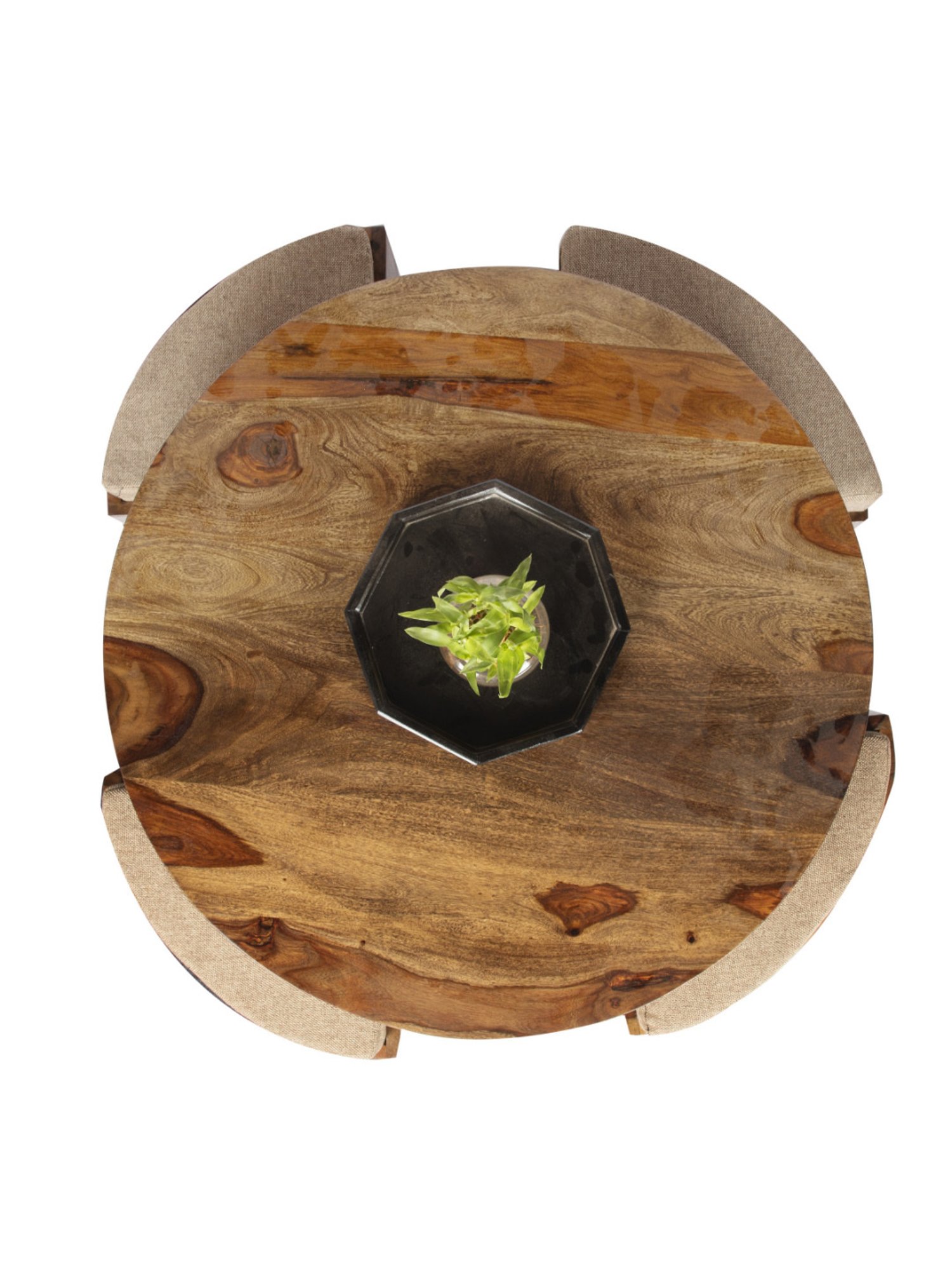 Glass Oval Living Room Metal Coffee Table - Saracina Home