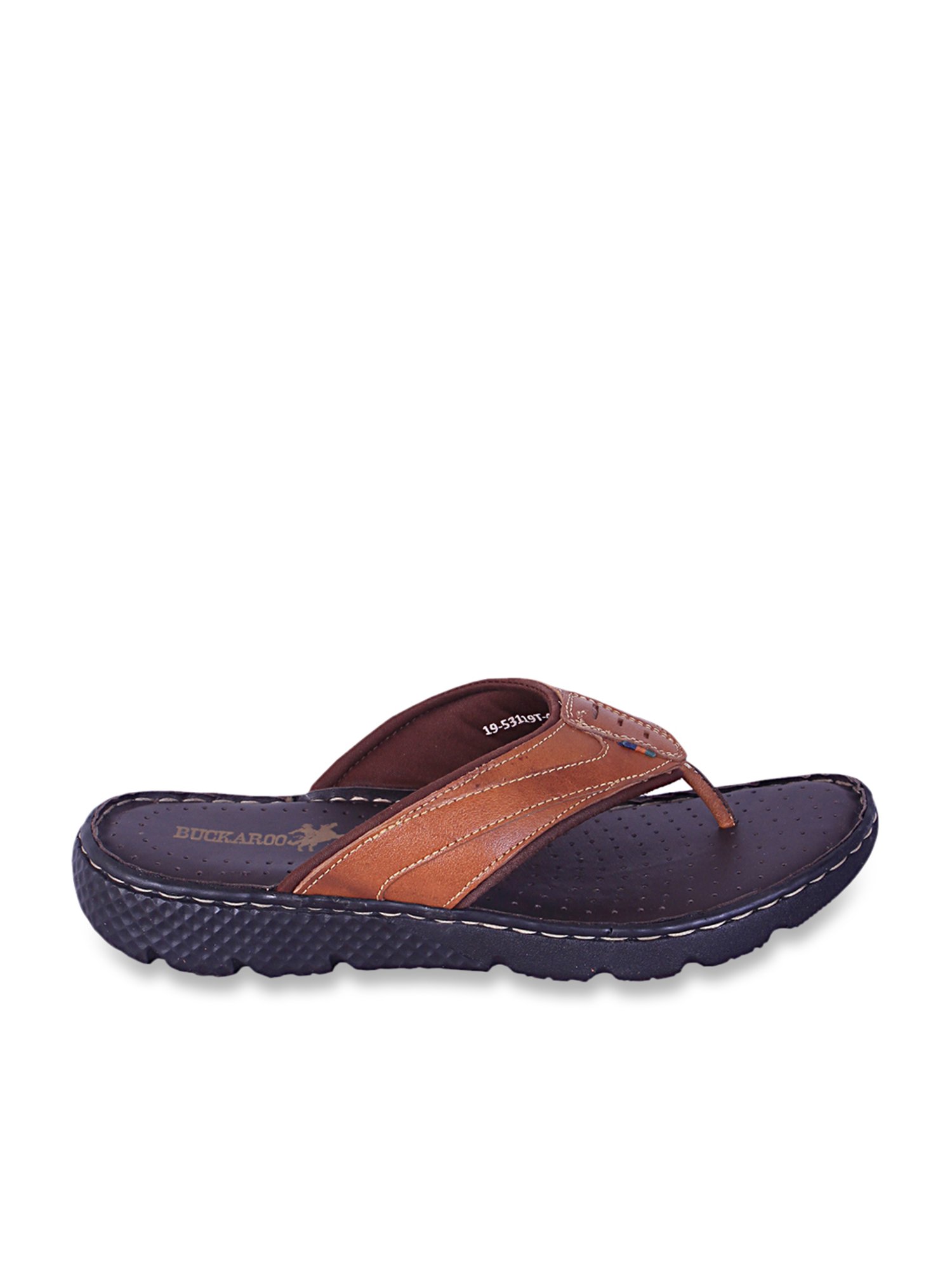 BCK by Buckaroo Men's FOMA Tan Thong Sandals