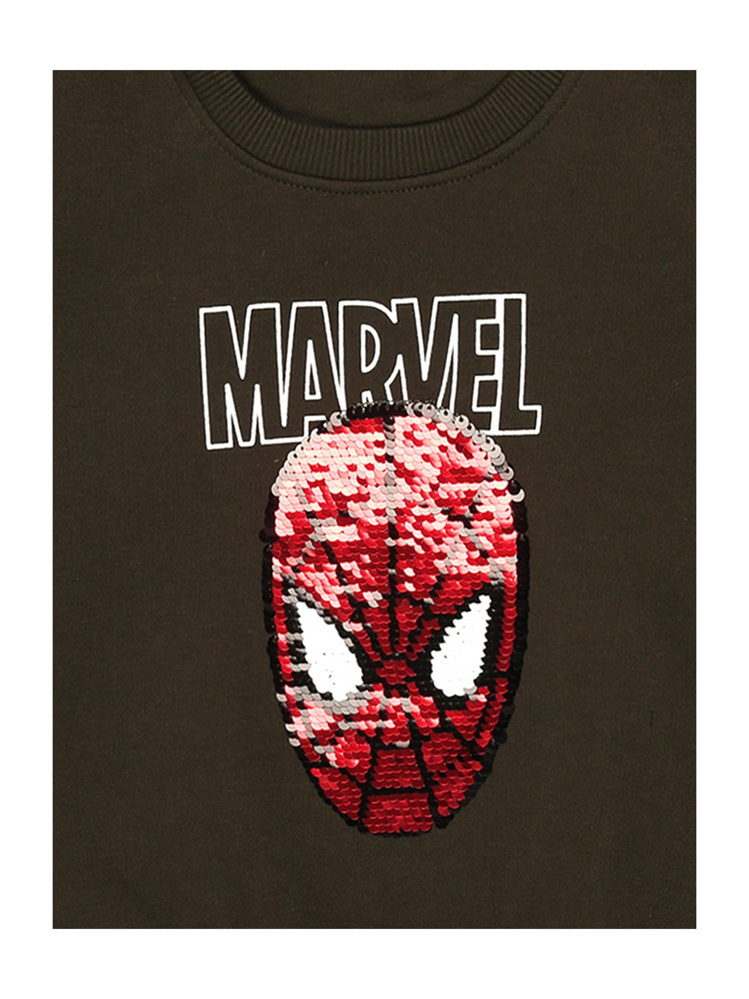 Bodycare Kids Olive Embellished Full Sleeves Sweatshirt