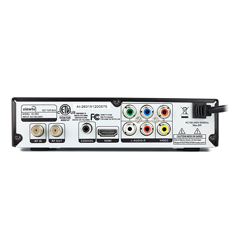 AT263 ATSC Digital TV Converter Box and HDMI Cable w Recording PVR Function HDMI Out Coaxial Out Composite Out USB Input