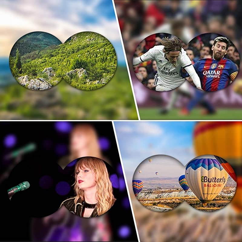 12x25 Compact Binoculars with Night Vision, High Powered Binoculars for Travel, Hunting, Bird Watching, Theater