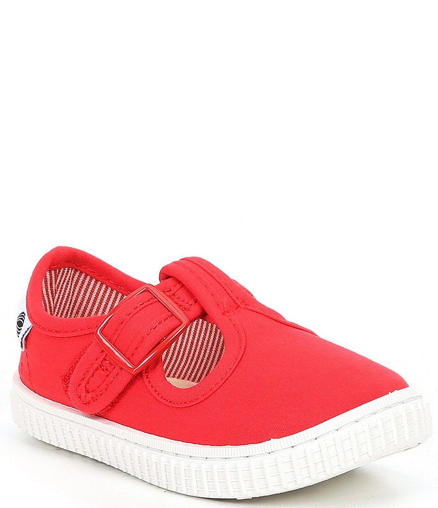 Copper Key Adventure Wear Girl's Bestee-A Washable Canvas T-Strap Sneakers (Infant)