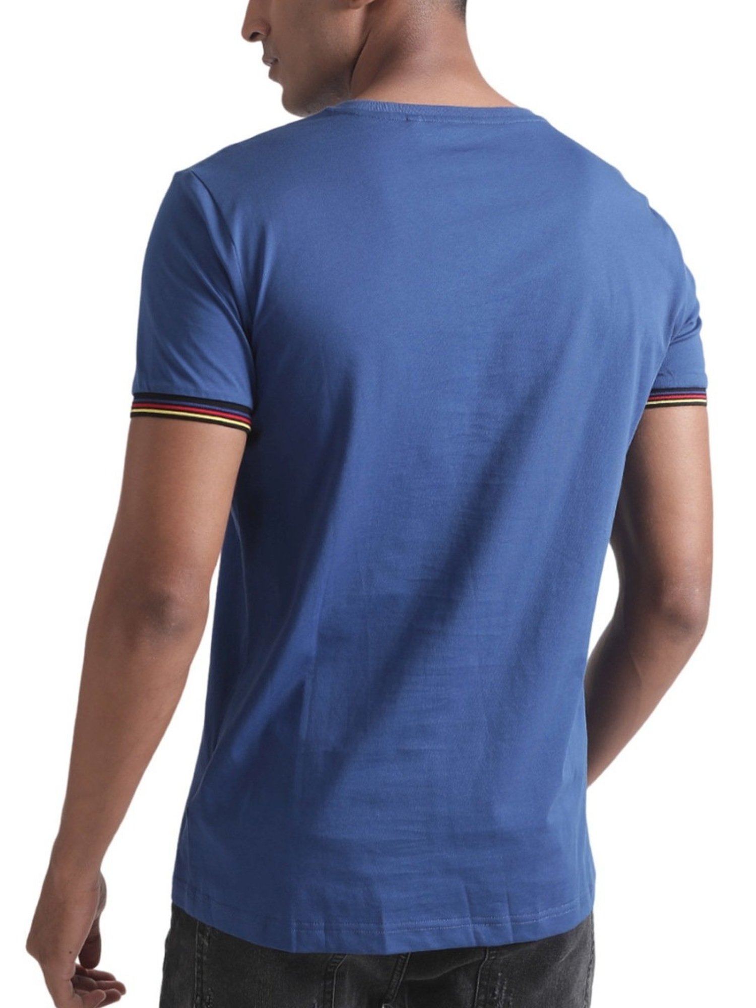 Antony Morato Blue Cotton Slim Fit T-Shirt