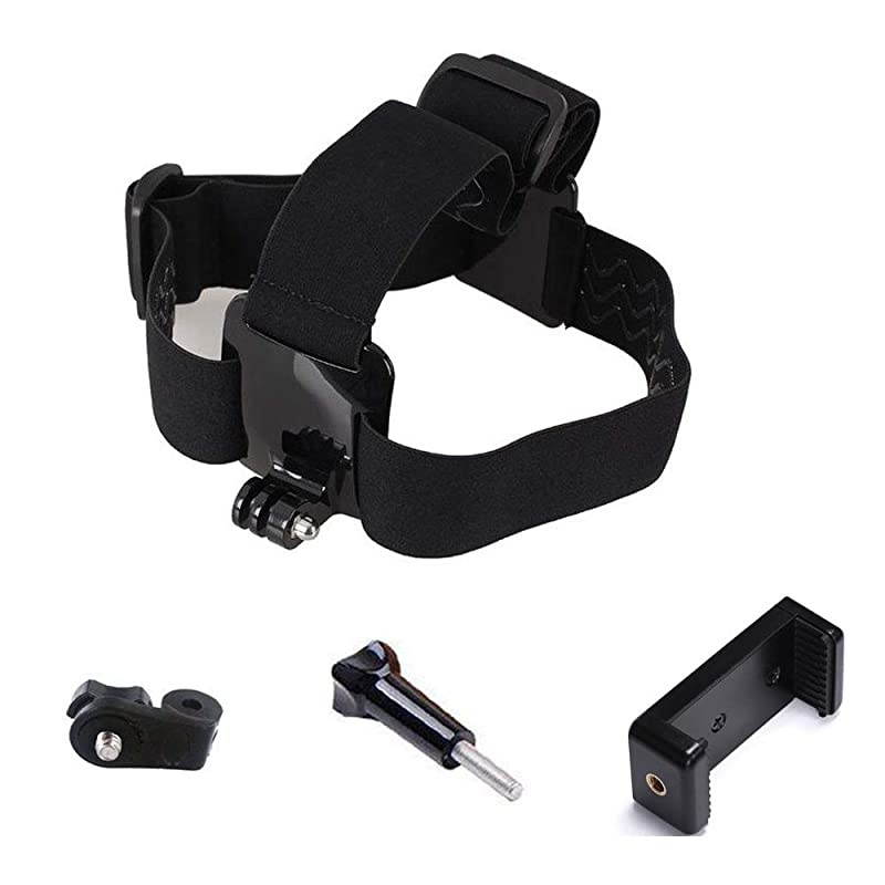 MultiFunction Adjustable Belt Cellphone Selfie Head Mount Strap for Sony Action CamGopro HeroCell PhoneiPhone XR XS Max X 8 7 6 Plus
