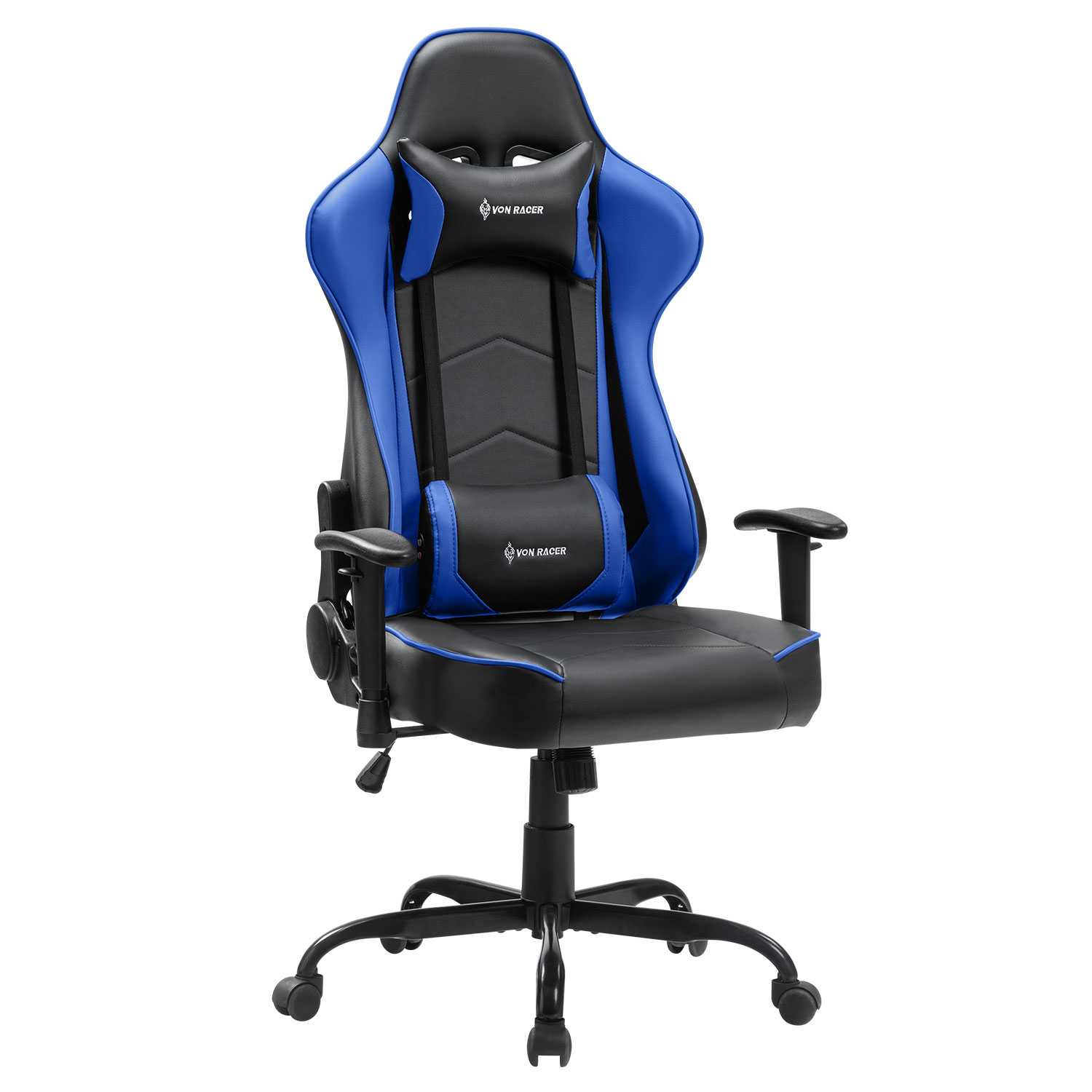 Gaming Chair, Racing Style Computer Desk Chair Padded Armrests Ergonomic Lumbar Support Adjustable Height