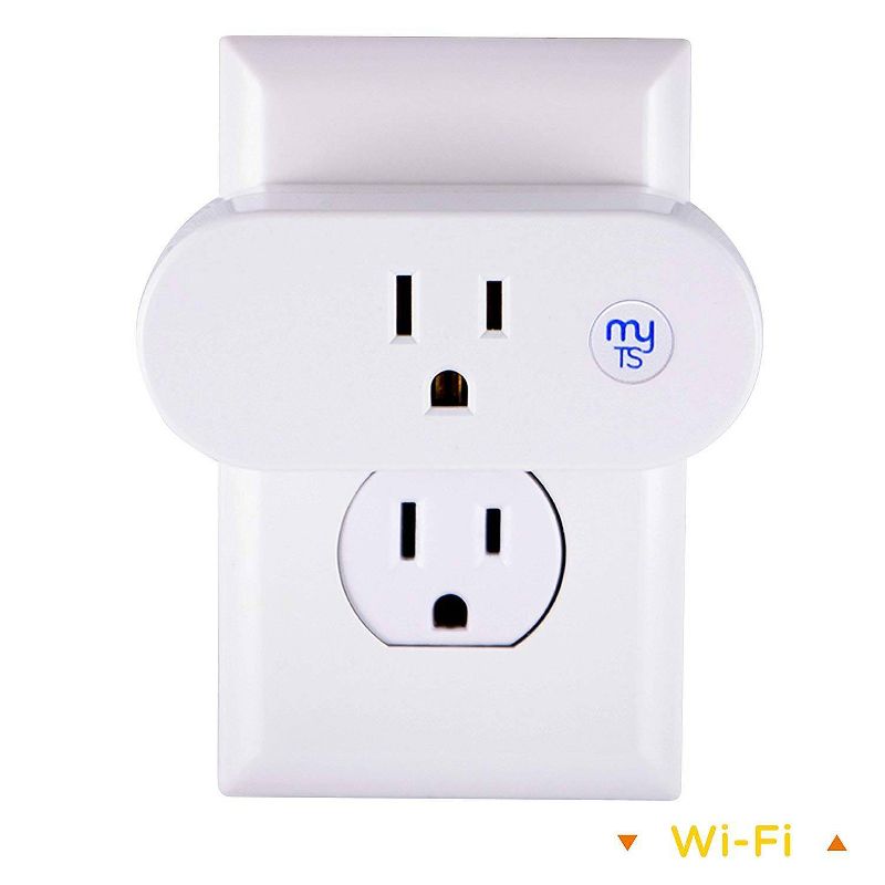 myTouchSmart Indoor Plug In Outlet Wi-Fi Timer White