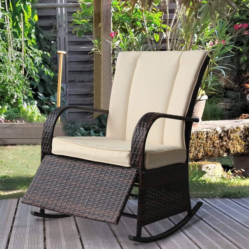 Rocking Chair with Cushions - Vasagle
