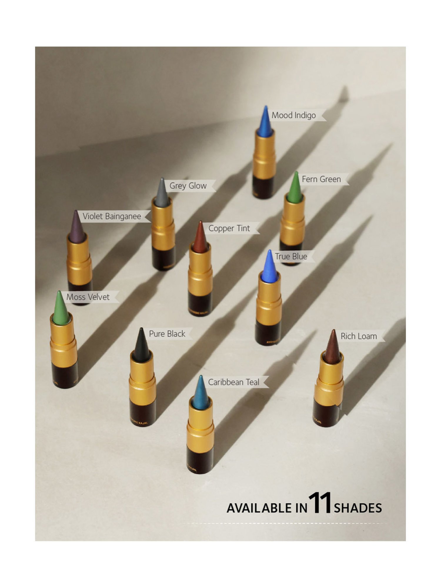 Matt Look Single Stroke Super Glide Eyeliner Kohl Kajal Bottle Green - 1.3 gm