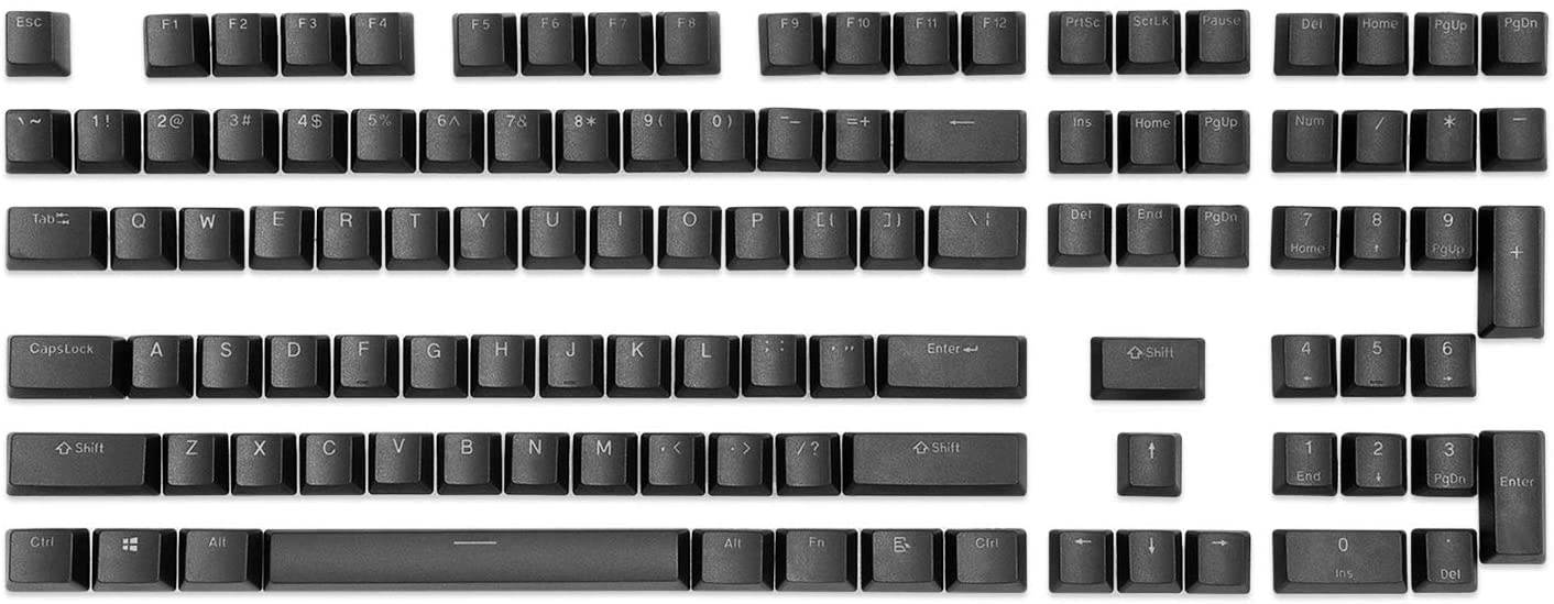 Drop Skylight Series Keycap Set &mdash; Doubleshot PBT, OEM Profile, Shine-Through, Backlit, for Cherry MX Switches & Clones, and CTRL, ALT, ENTR, TKL, and 61, 87, 104, and 108-key layouts (Black)