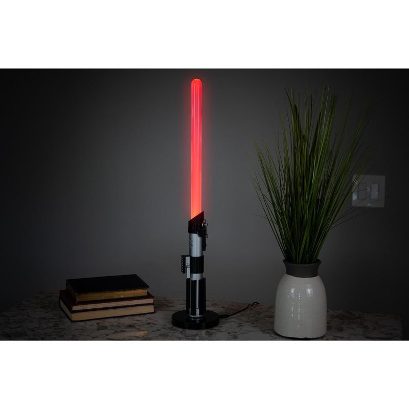 Robe Factory LLC Star Wars Darth Vader Lightsaber LED Lamp | 24-Inch Desk Lamp