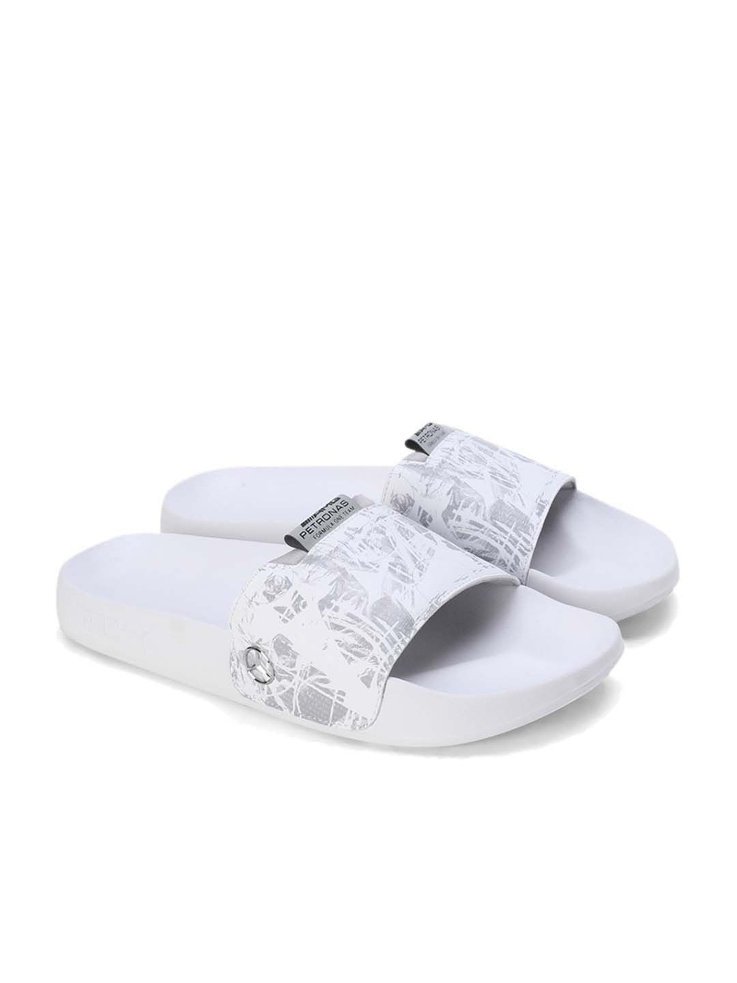 Yellow by Westside Blue & Grey Slingback Slides