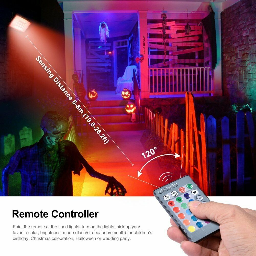 110V 150W Watt LED Flood Light Bright White Outdoor Garden Security Spotlight