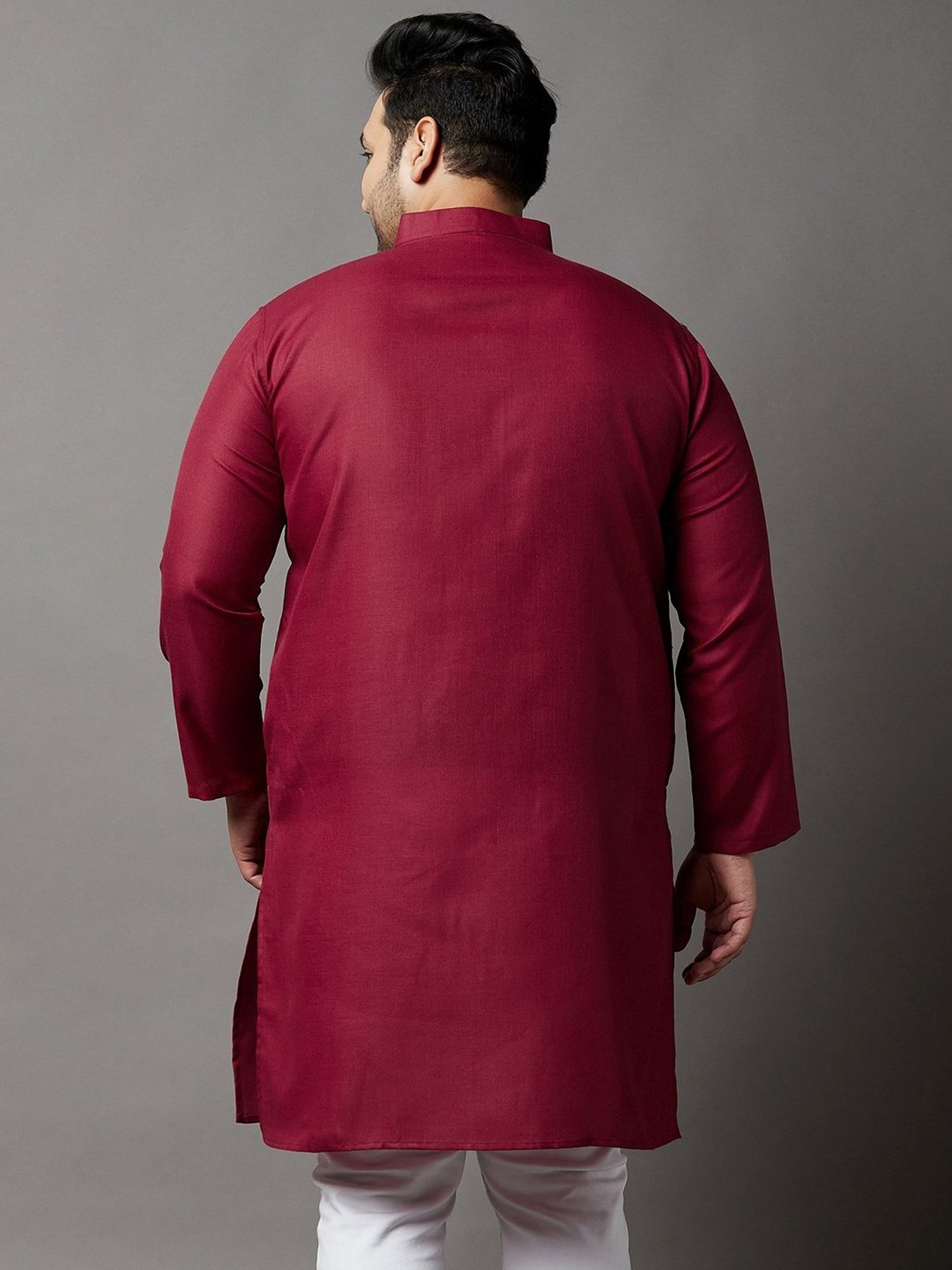 Bigbanana Maroon Regular Fit Kurta