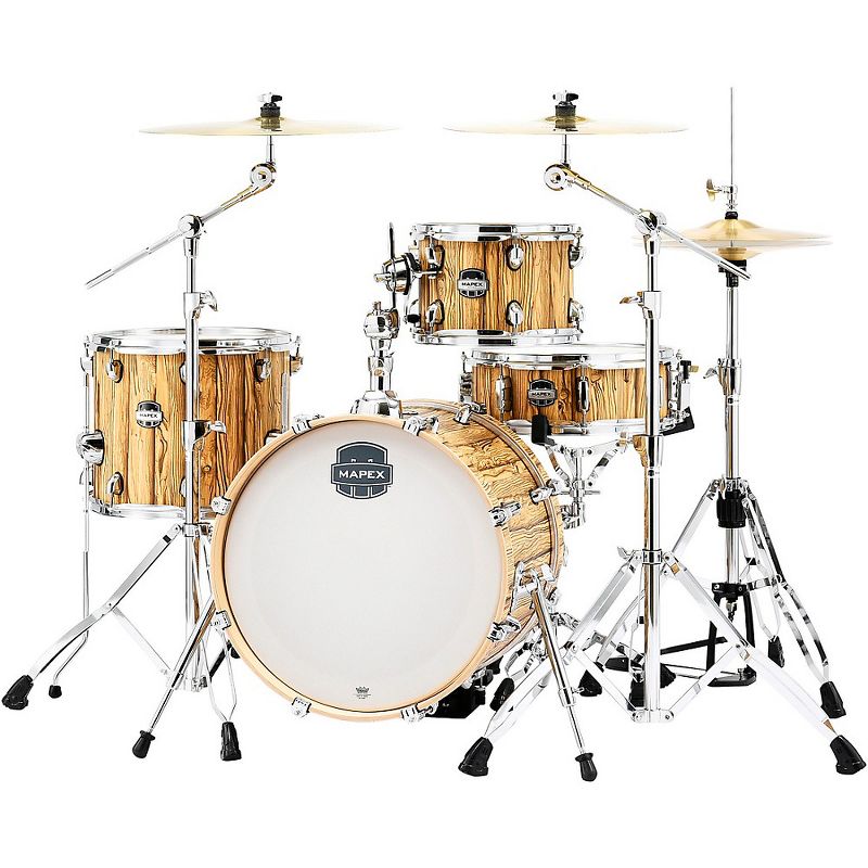 Mapex Mapex Mars Series 4-Piece Bop Shell Pack with 18" Bass Drum Driftwood Chrome