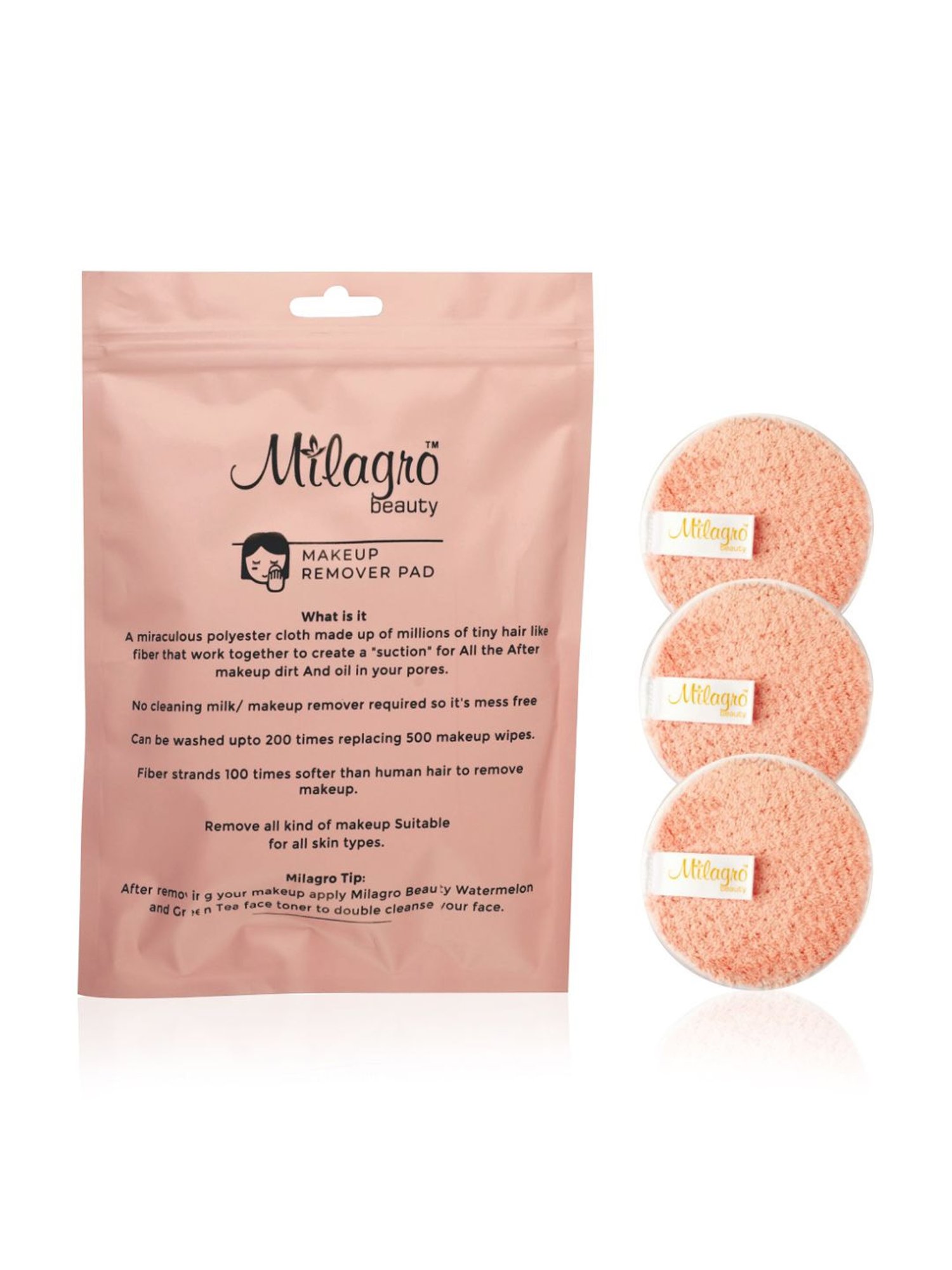 Milagro Beauty Makeup Remover Pad PRO - 1 Pc