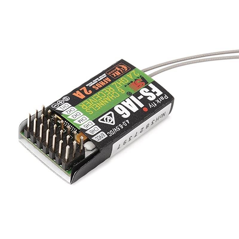FS-iA6 2.4G 6 Channel Remote Control Receiver with Double Antenna Compatible  i4 i6 i10 GT2E GT2F GT2G Transmitter RC210
