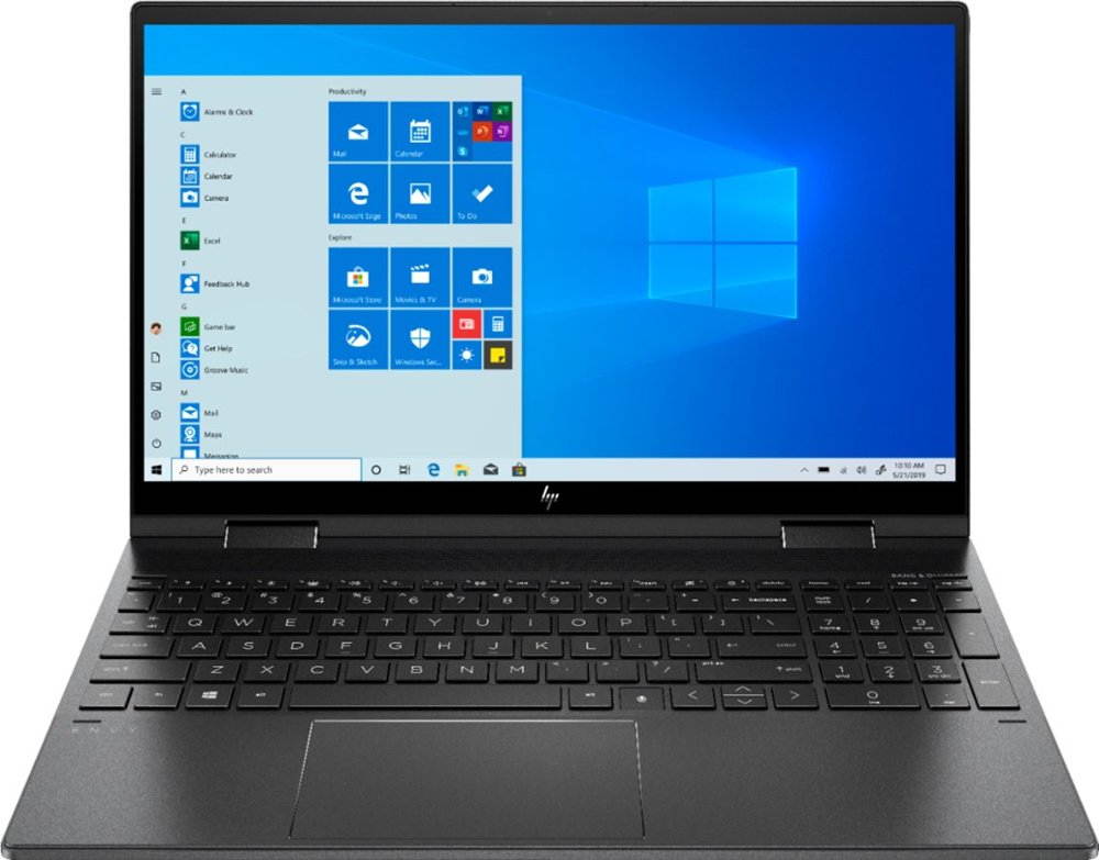 HP - ENVY x360 2-in-1 15.6" Touch-Screen Laptop - AMD Ryzen 7 - 8GB Memory - 512GB SSD - Nightfall Black 15M-EE0023DX Tablet Notebook