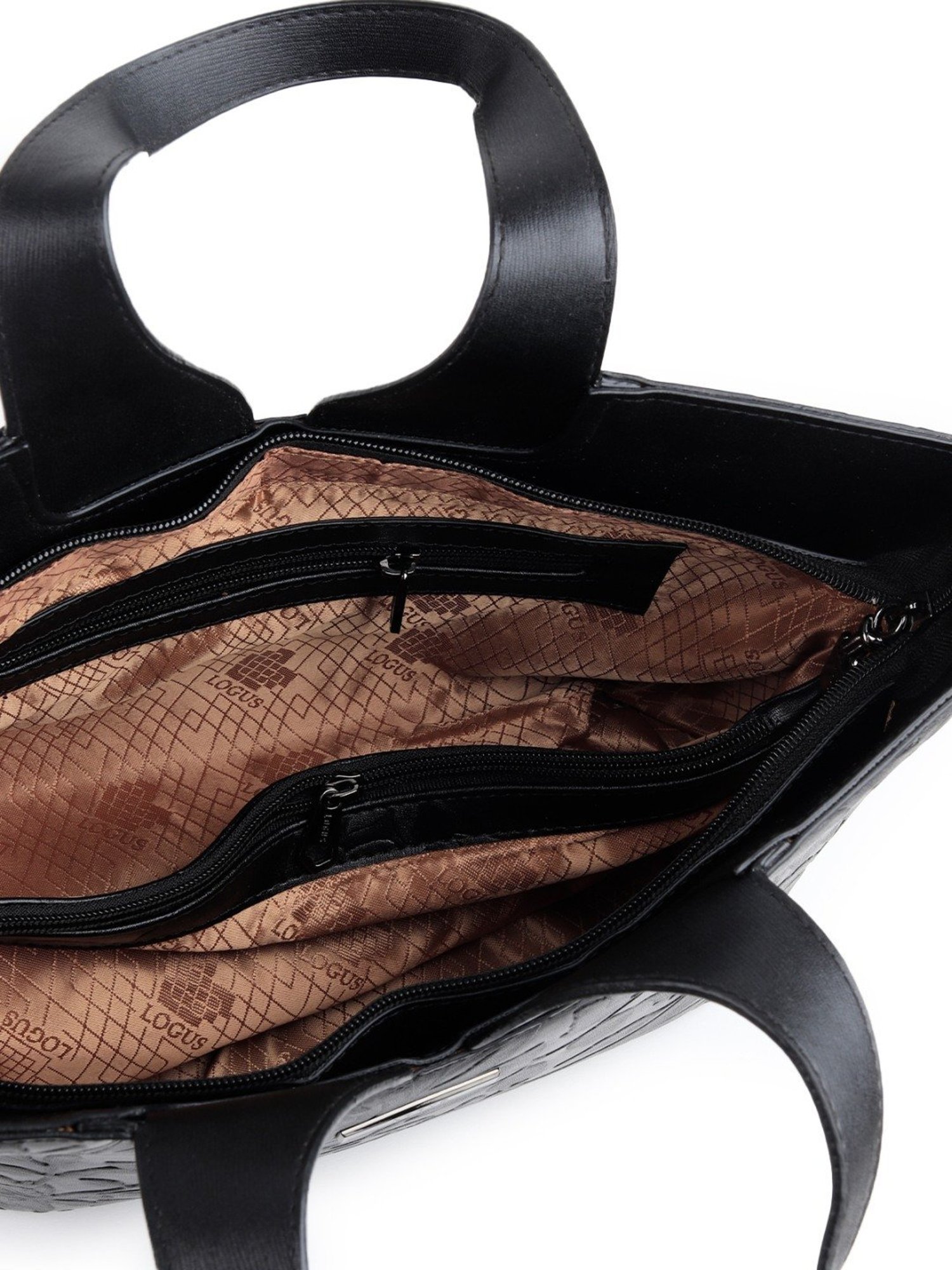 Odette Black Floral Tote Handbag