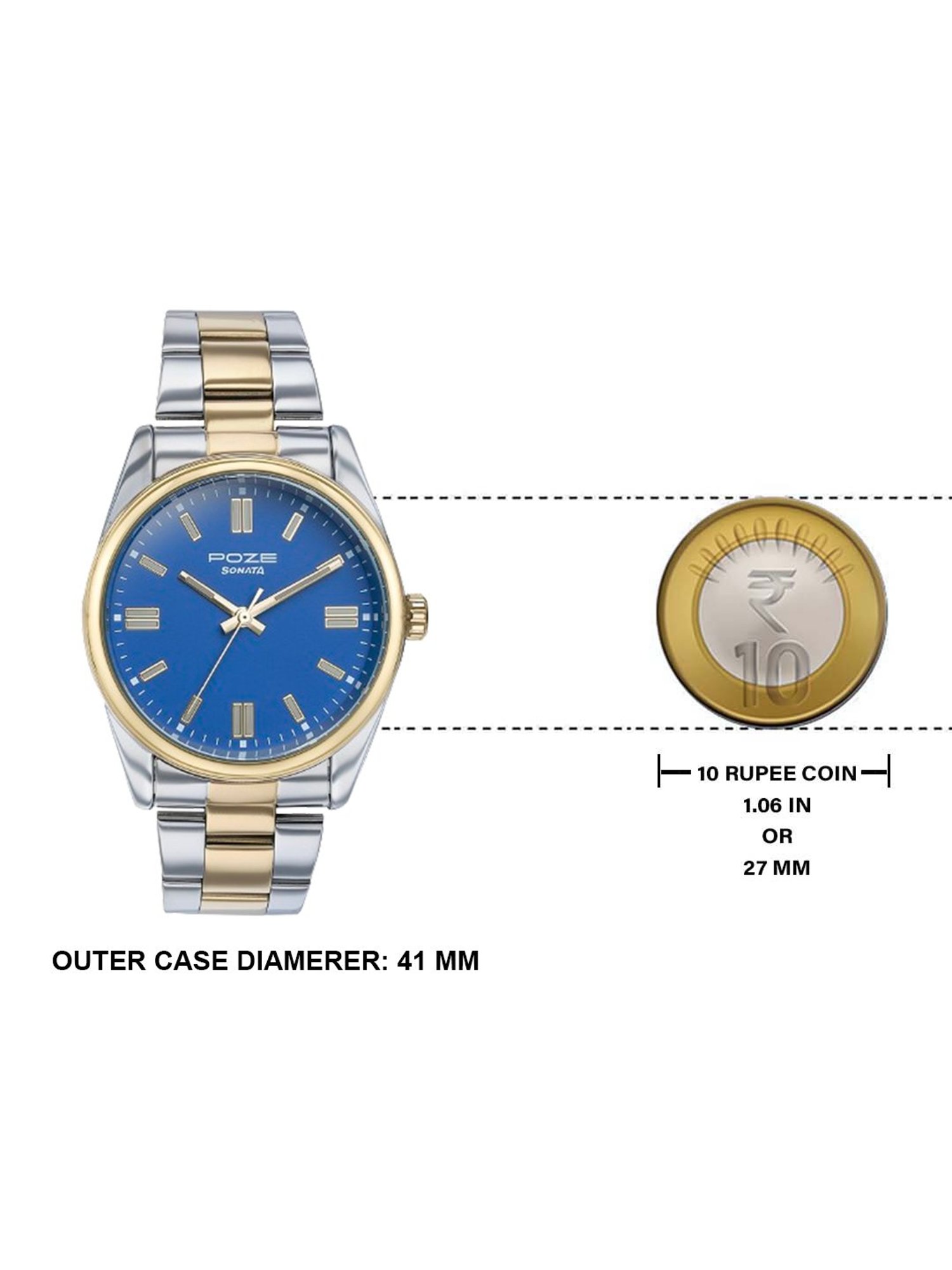 Sonata Poze 3.0 SP70033BM01W Analog Watch for Men