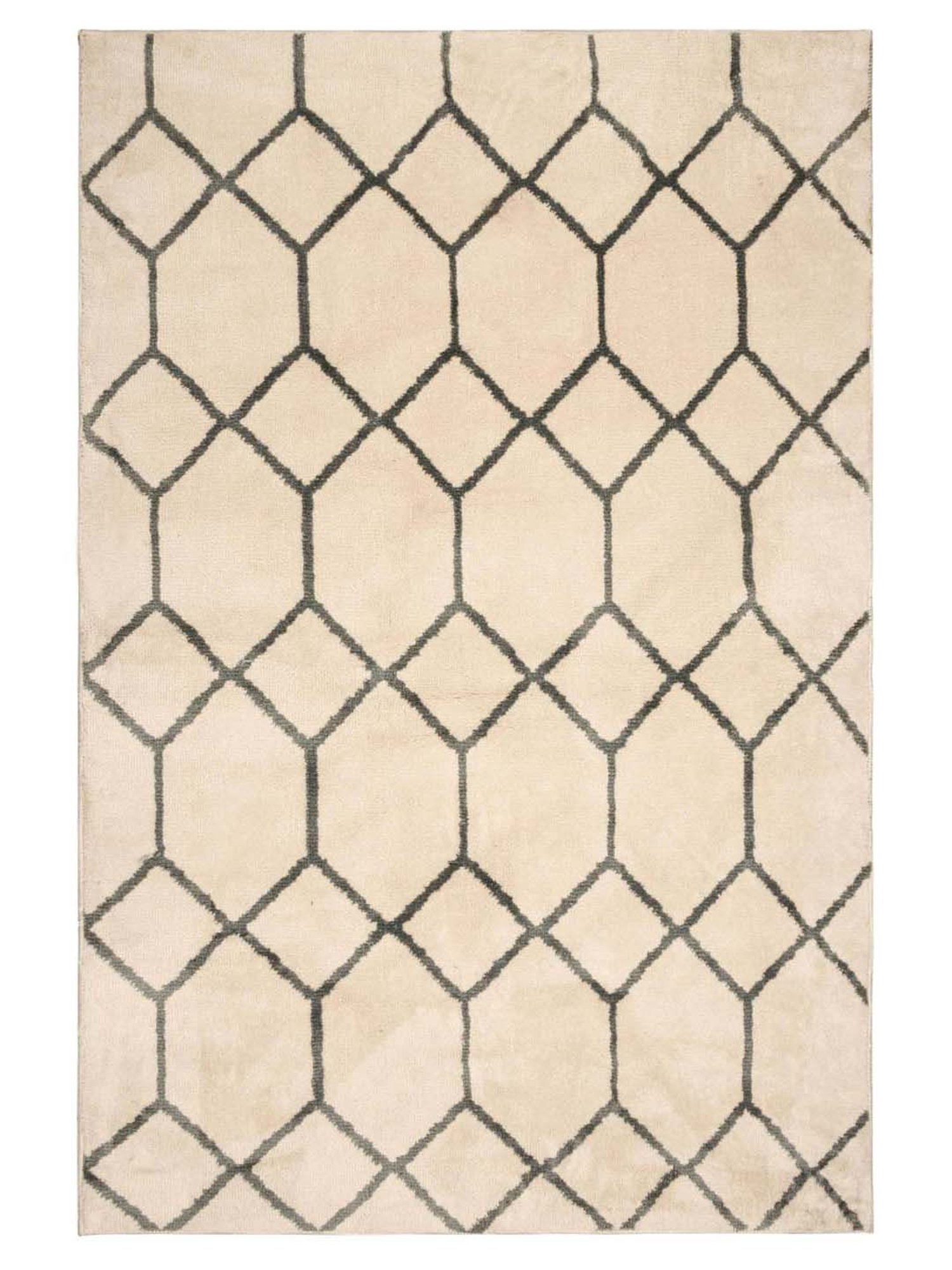 Saral Home Grey & Beige Carpet - Set of 1