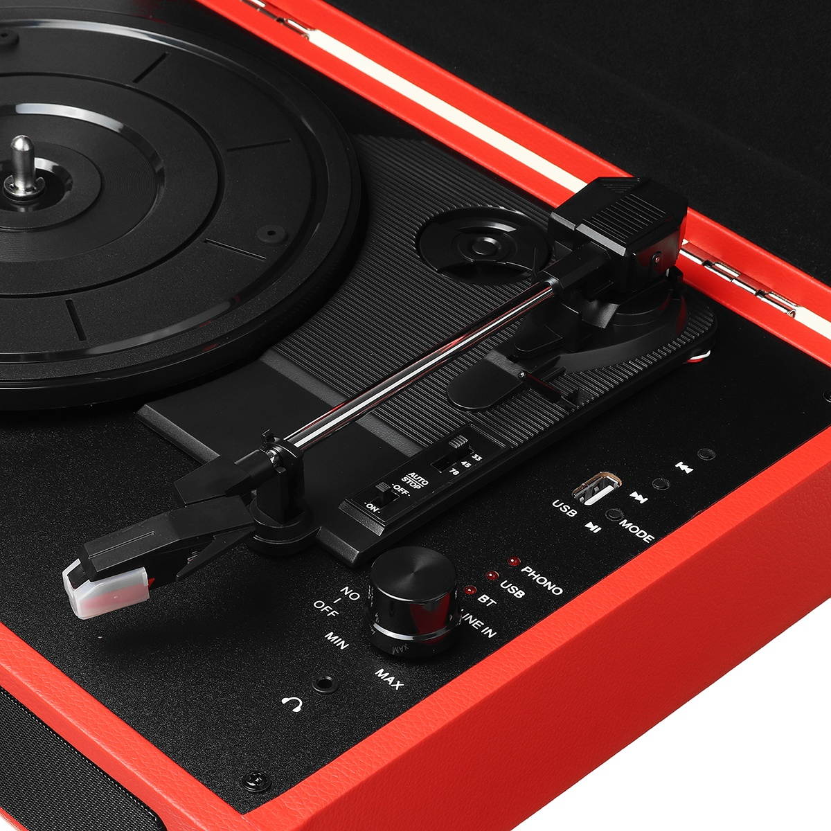 VICTROLA V50200BK V50    S RETRO RECORD PLAYER WITH BLUETOOTH  AND CD PLAYER   USB  BLACK