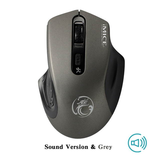 HXSJ Ergonomic Optical Office 2.4G Wireless Gaming Mouse Mice Adjustable 2400 DPI with 6 Buttons for Laptop PC Notebook Computer