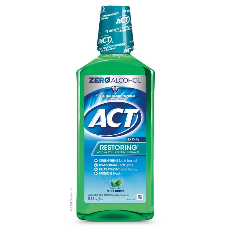 Act Restoring Mouthwash Mint Burst - 33.8 fl oz