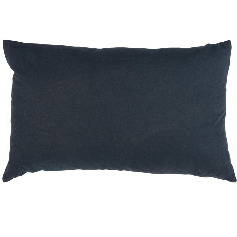 Madelyn Pillow - Deep Blue/White - 12" x 20" - Safavieh