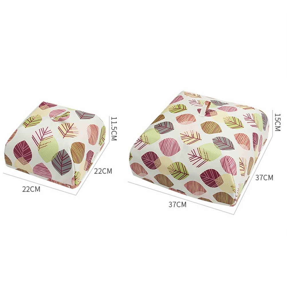 Cups Square Waterproof Foldable Insulated Food Cover with Aluminum Foil Winter Table Hot Food Insulation Dish Cover Kitchen Tool - Size S