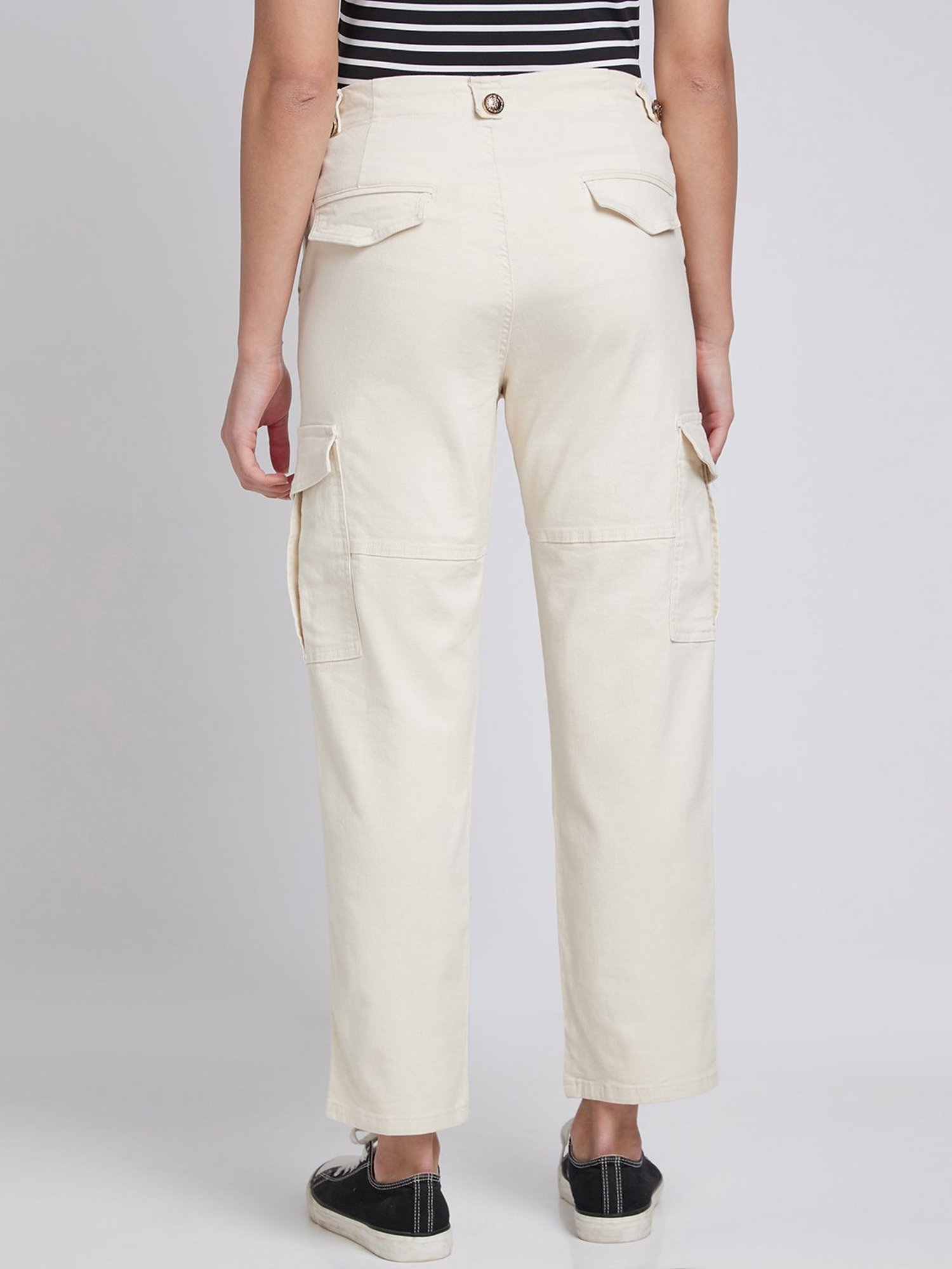 KENDALL + KYLIE Black Mid Rise Bootcut Pants