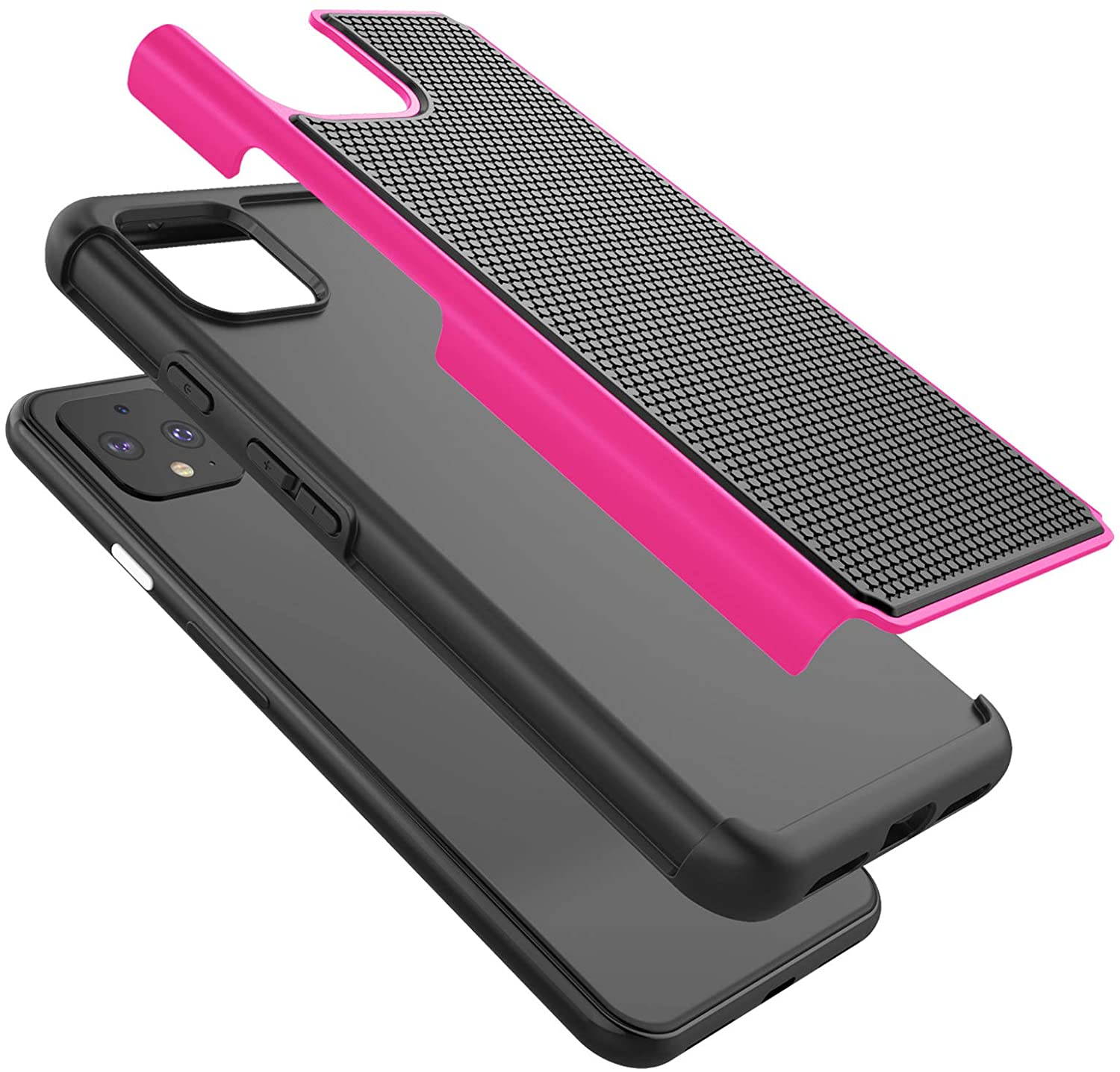 Google Pixel 4 XL Case, 2019 Google Pixel 4XL Cute Case, Tekcoo [Tmajor] Shock Absorbing [Green] Rubber Silicone & Plastic Scratch Resistant Bumper Grip Sturdy Hard Phone Cases Cover