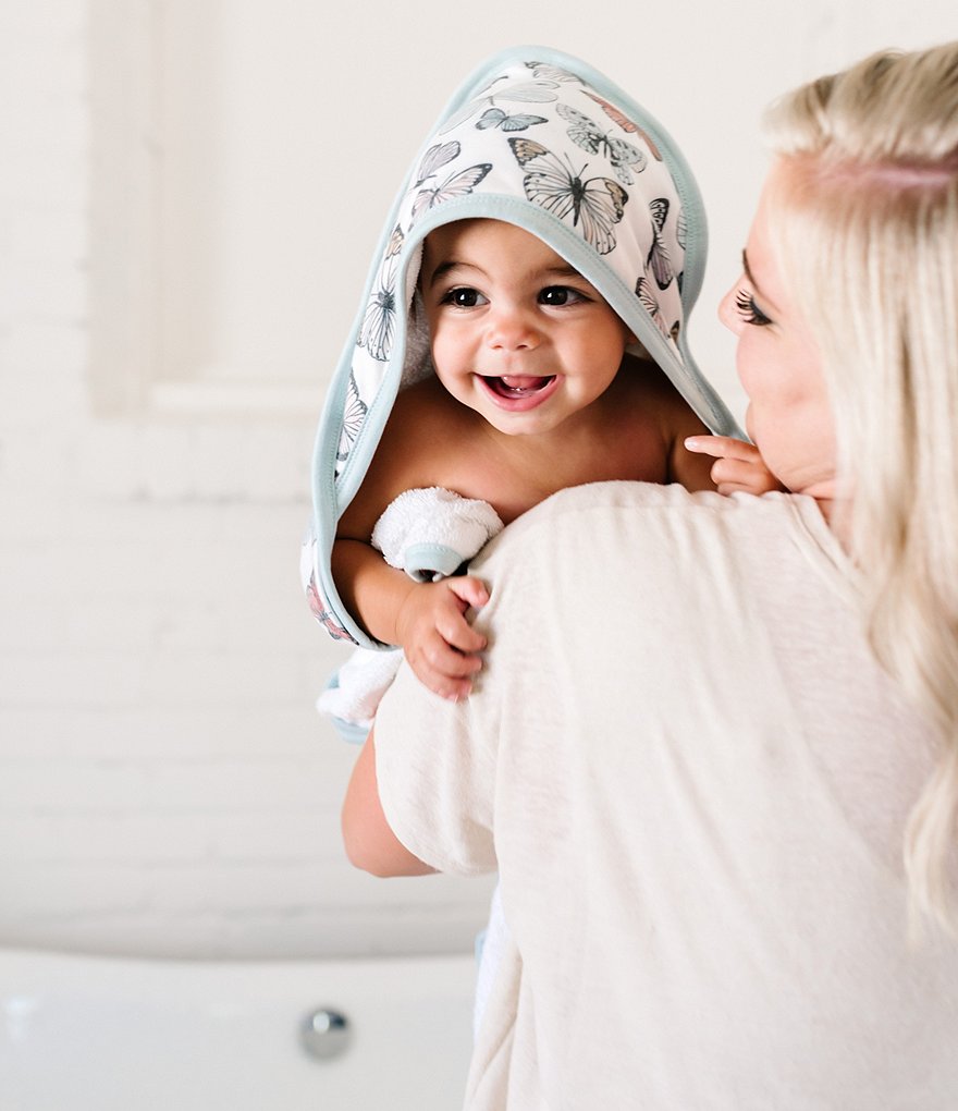 Copper Pearl Baby Girls Butterfly Hooded Towel