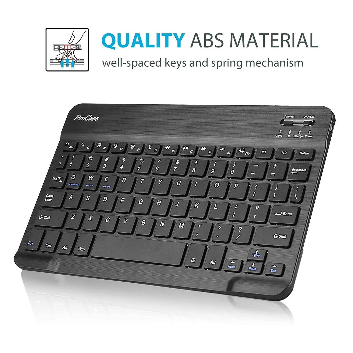 ProCase Lenovo Tab M10 FHD Plus Keyboard Case 10.3 Inch (2020 2nd Gen), Slim Lightweight Smart Cover with Magnetically Detachable Wireless Keyboard for Lenovo Tab M10 Plus TB-X606F TB-X606X &ndash;Rosegold