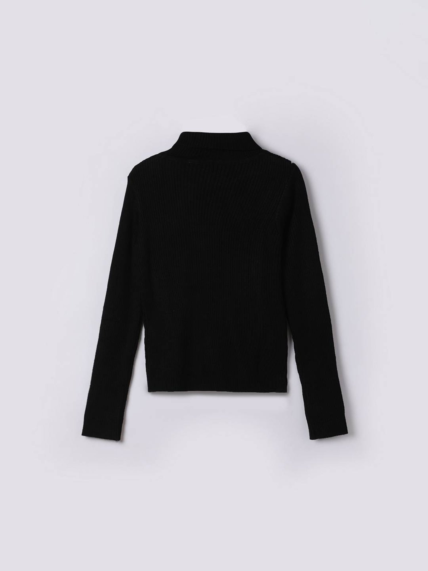 KIDS ONLY Maroon Textured Pattern Full Sleeves Sweater