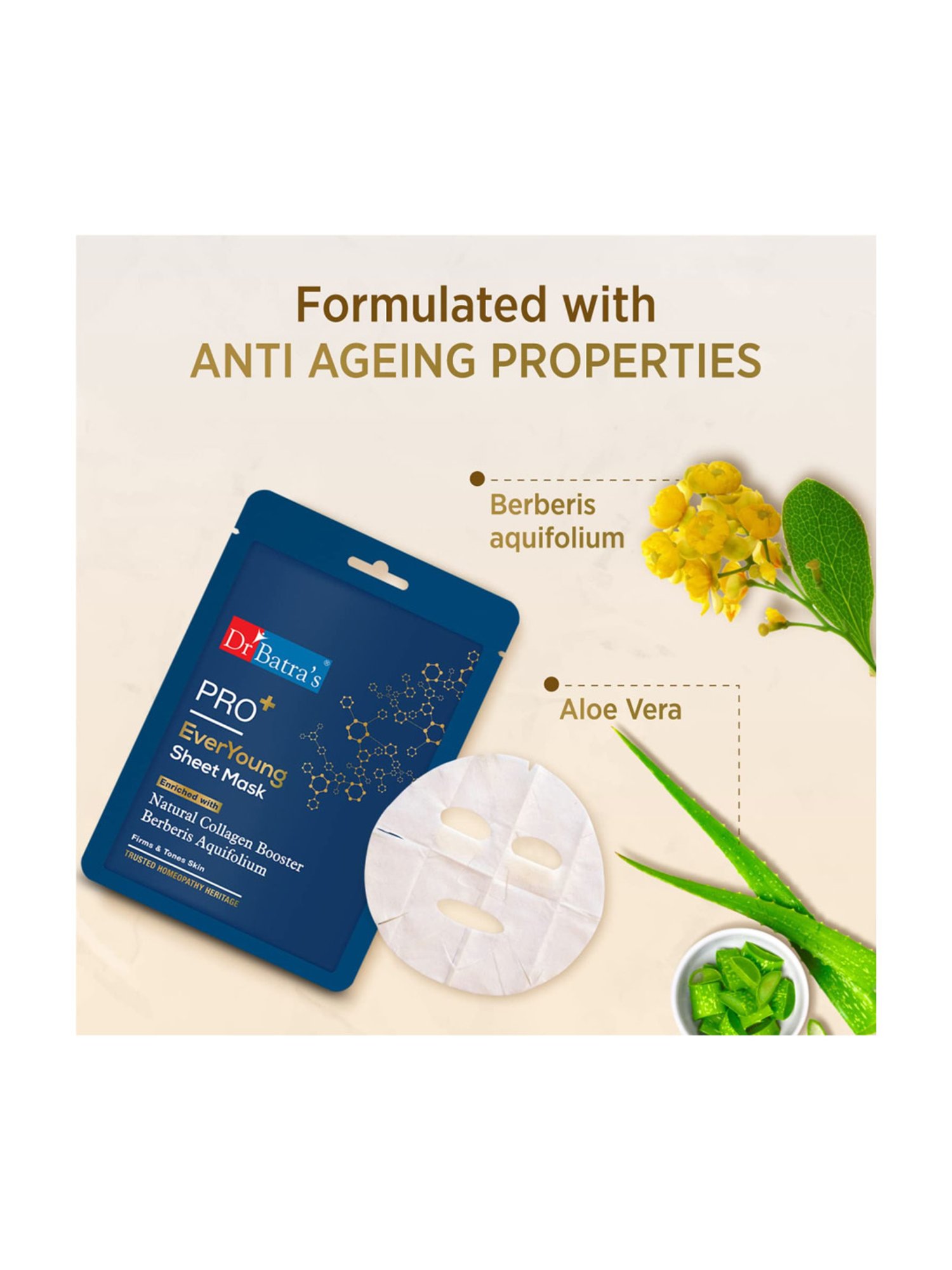 Dr. Batra's Pro+ EverYoung Sheet Mask - 25 gm