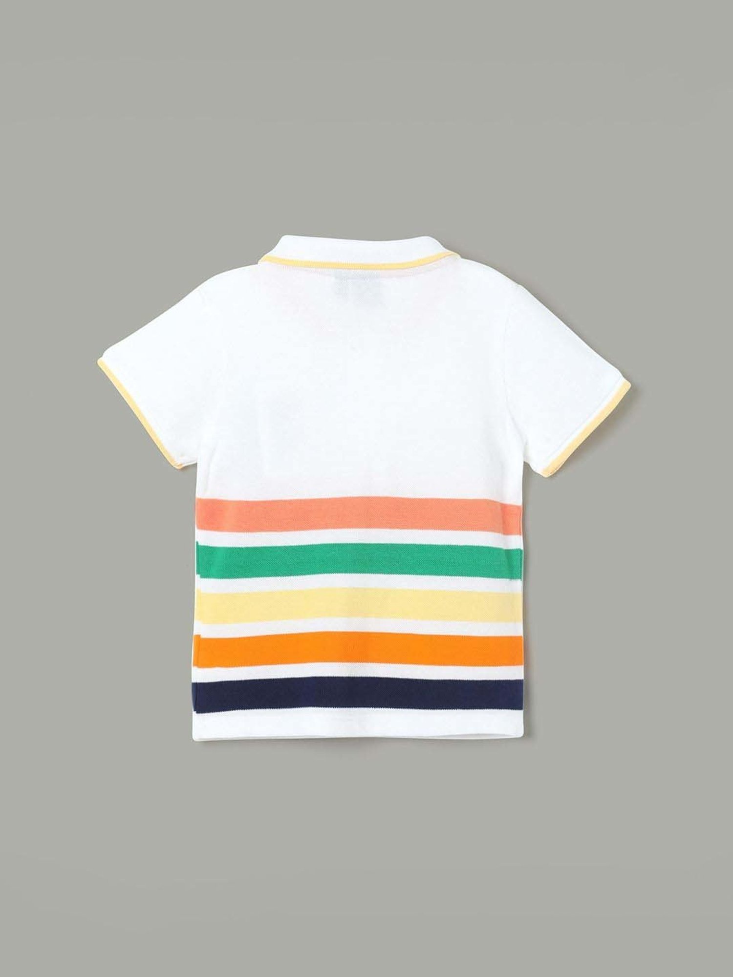 Juniors by Lifestyle Boys Multicolor Cotton Striped T Shirt