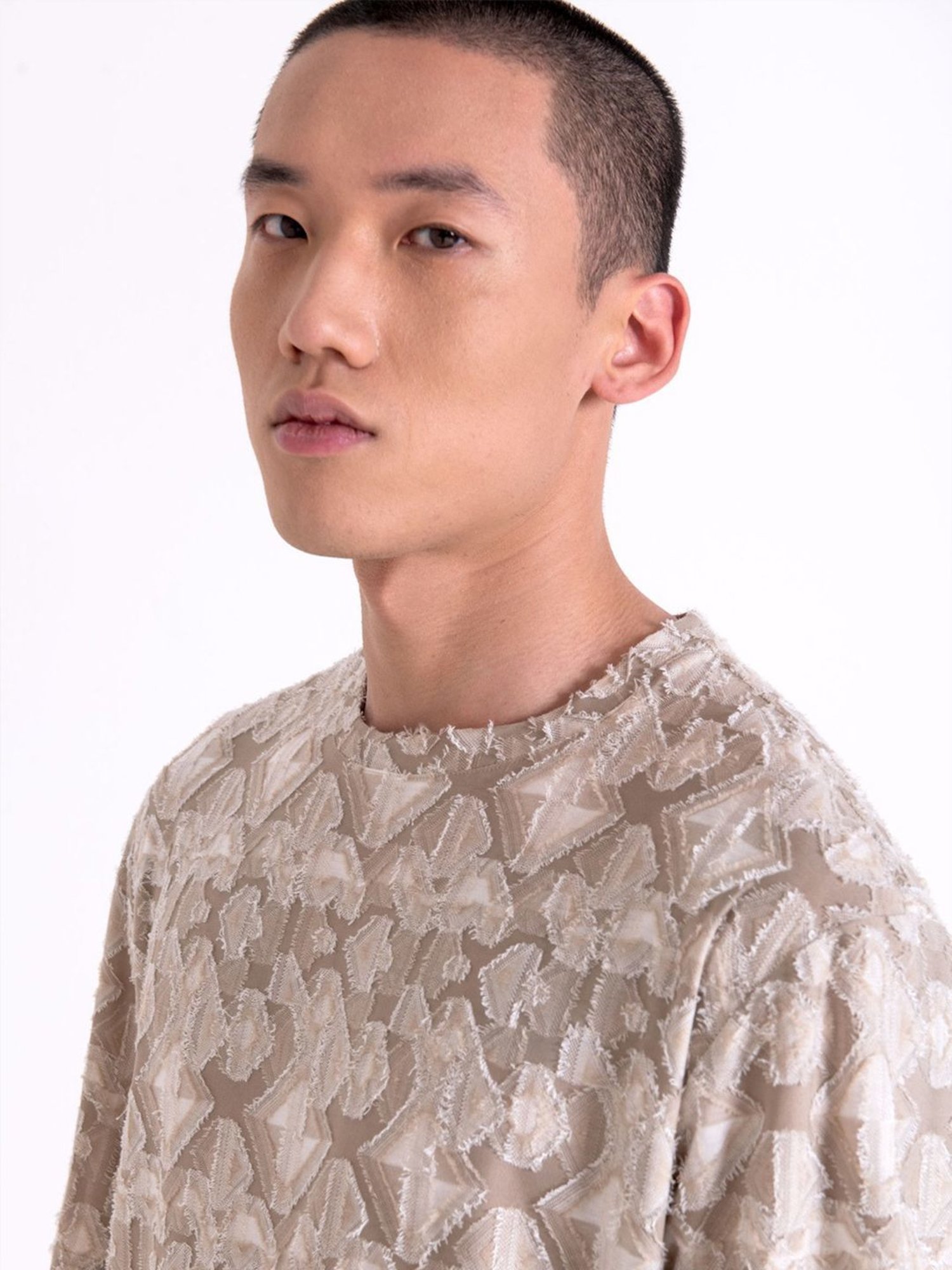 Antony Morato Beige Regular Fit Printed T-Shirt