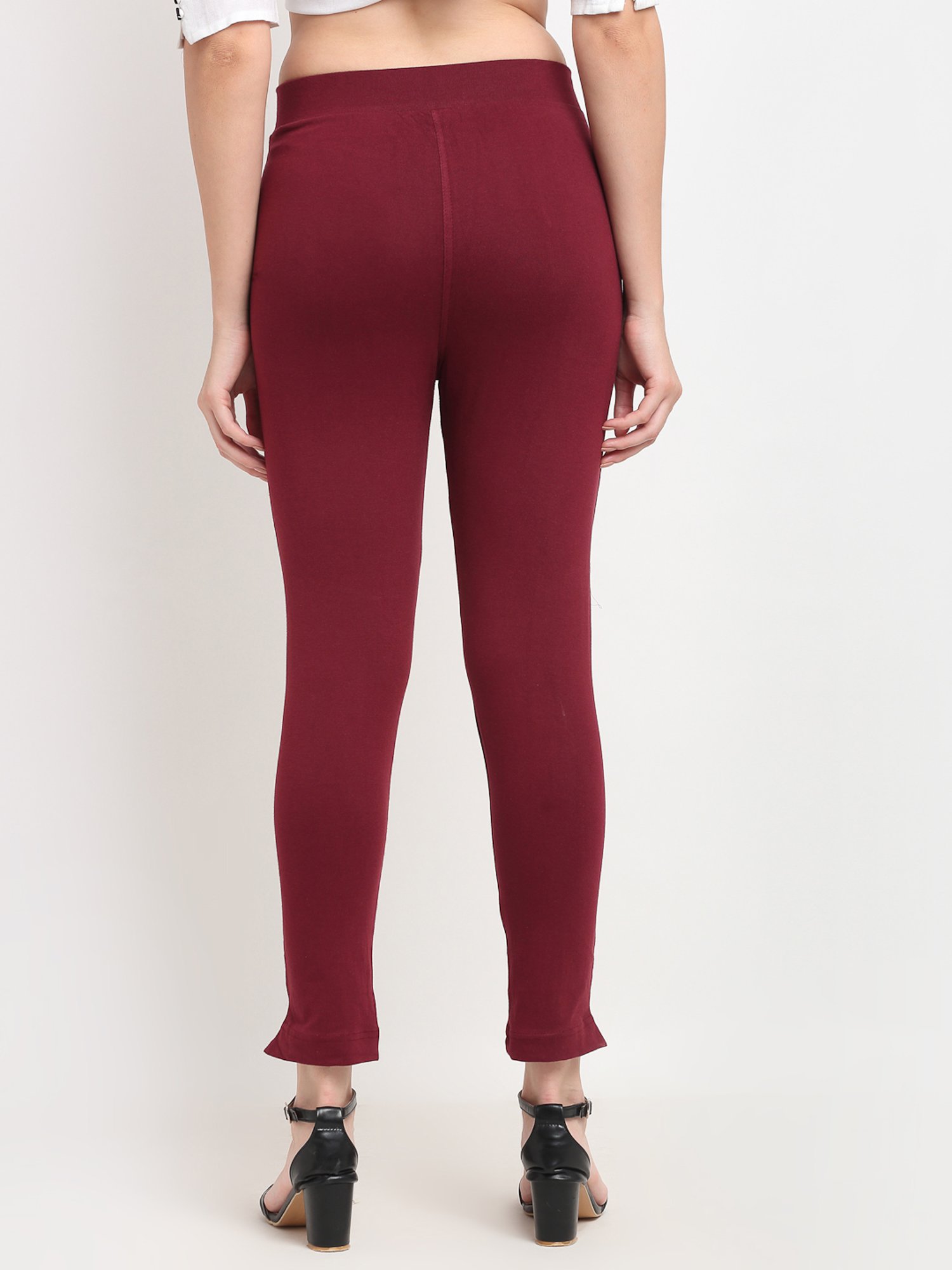 TAG 7 Maroon & Navy Cotton Pants - Pack Of 2