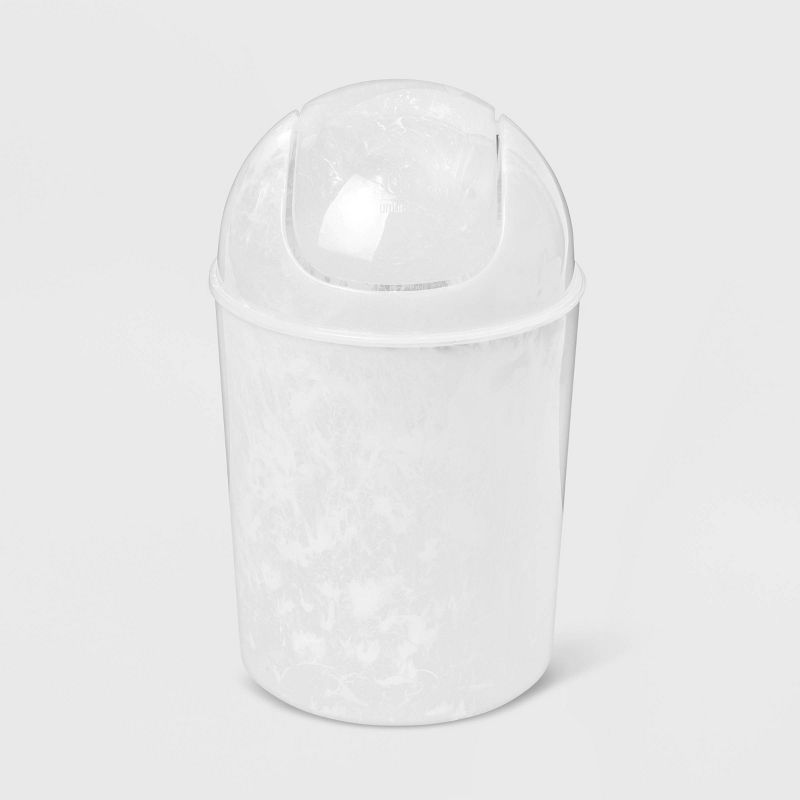 Umbra Umbra 1.25Gal Mini Indoor Trash Can White Onyx