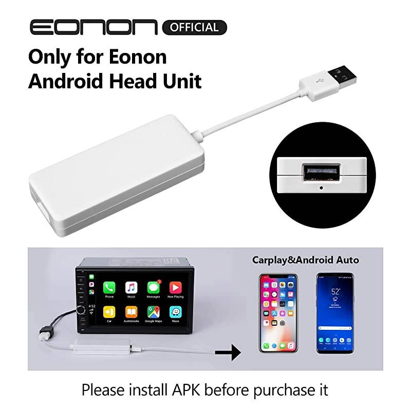 2021 Upgraded A0585 Android Auto and Car Play Autoplay Dongle for  Android10 808190 Car Radio GA93 Car Radio and GA9465GA9480AGA9453GA9463GA9451GA9449 Etc