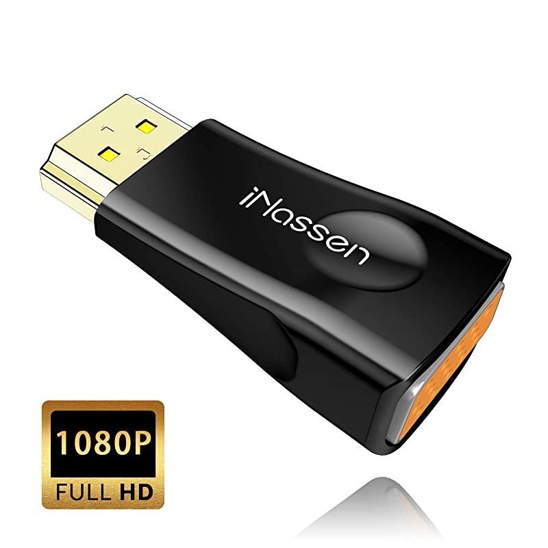 Hdmi to Vga Adapter, Hdmi to Vga Adapter Converter Gold-Plated Hdmi Male to Vga Female Adapter Converter Dongle for PC, DVD, Desktop, Laptop, and Other HDMI Input Devices