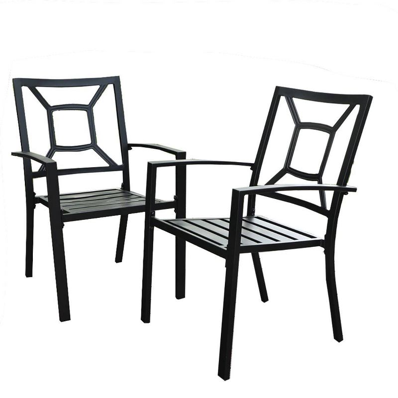 3pc Outdoor Metal Dining Set - Captiva Designs