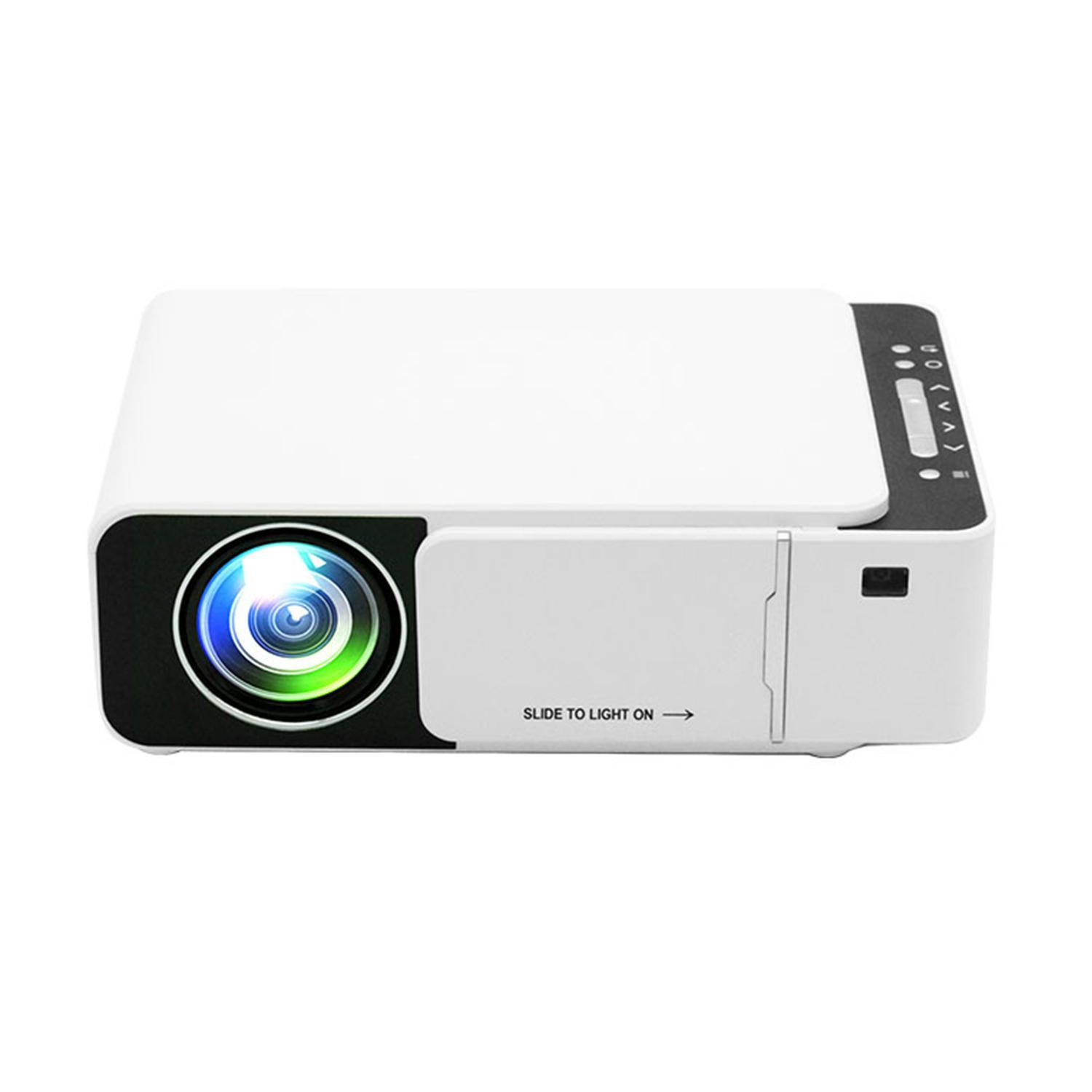 Puteer Mini Home Theater Projector 1080P Supported Built-in Speaker with HD/AV/USB/VGA Interface Portable Projector