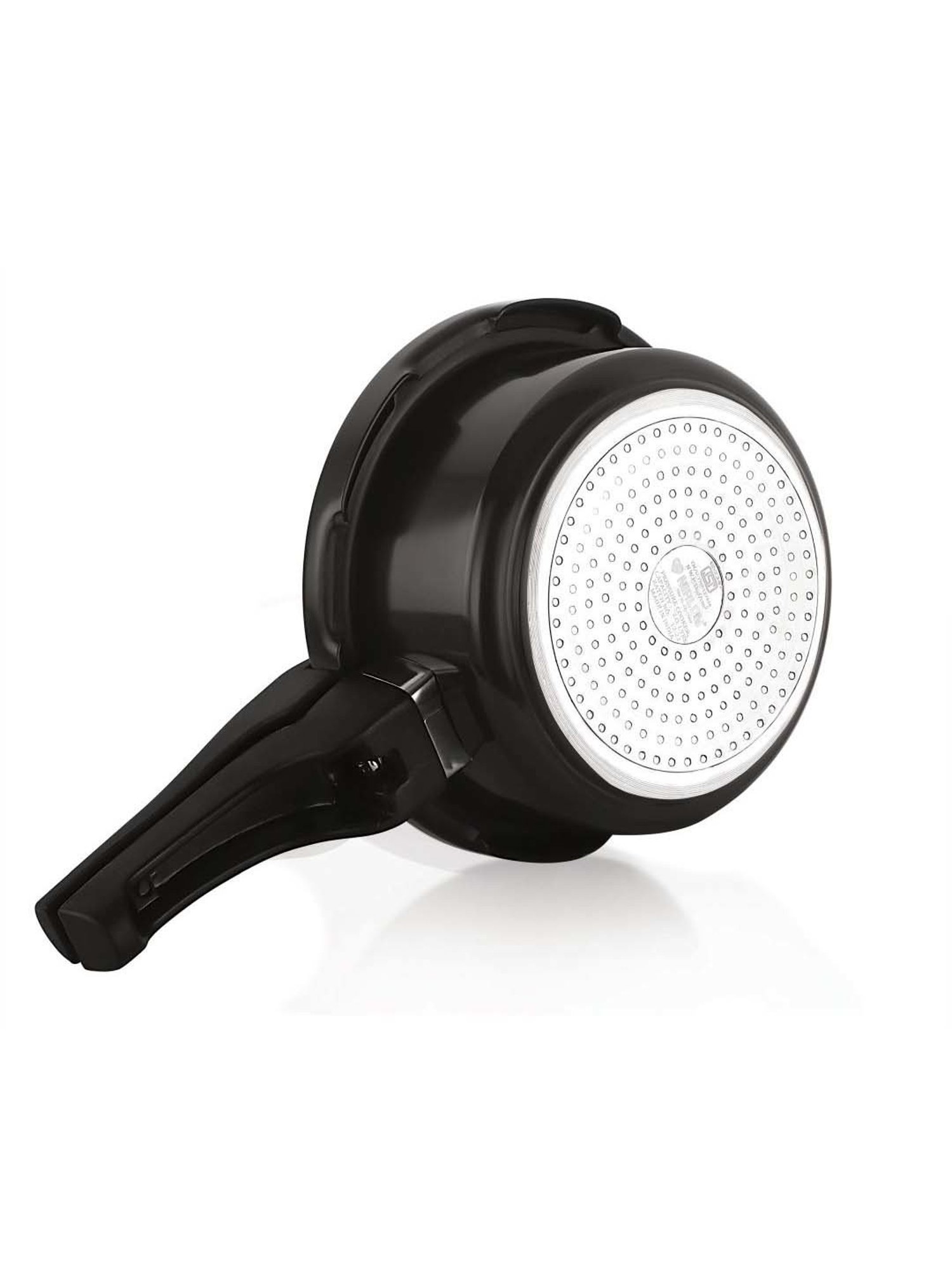 Nirlon Black Hard Anodised Induction & Gas Outer Lid Pressure Cooker (2 L)