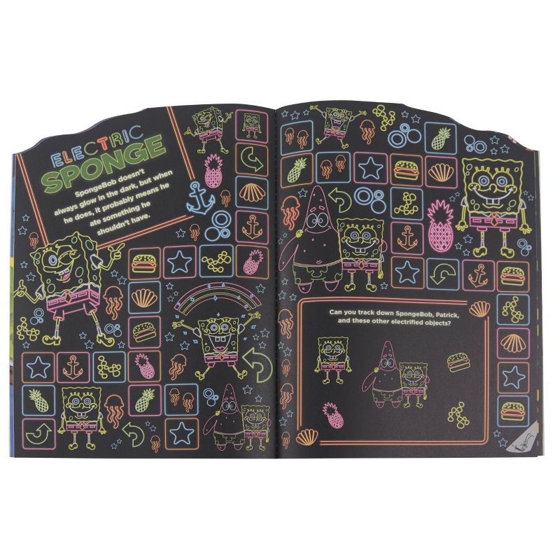 Spongebob Shapped Look And Find Book With Stickers