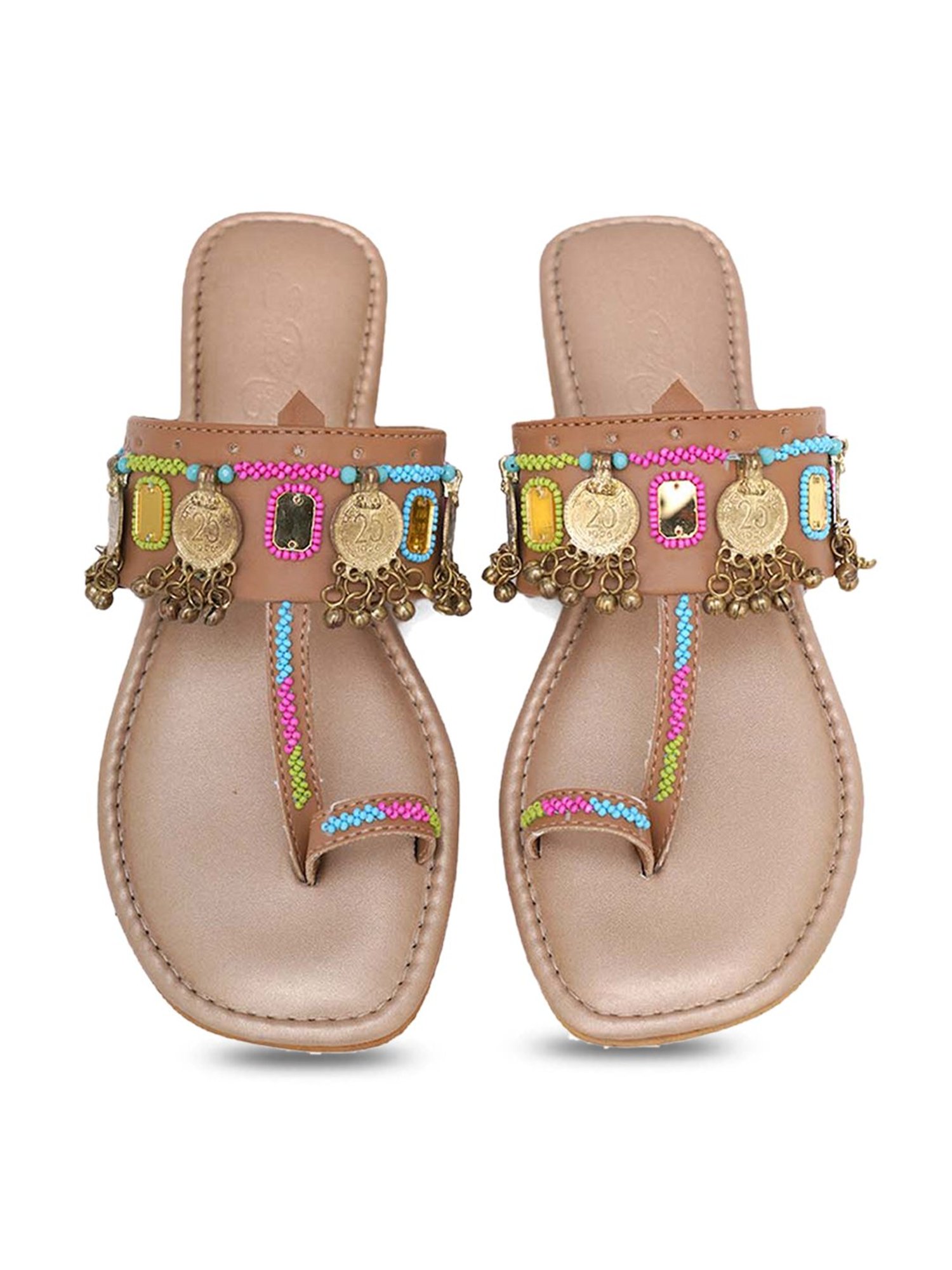 Sole House Women's Nude Toe Ring Sandals