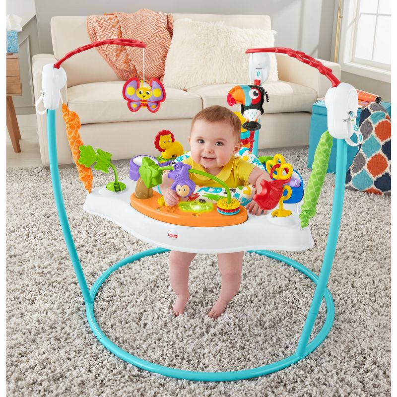 Evenflo Exersaucer Tiny Tropics 2-in-1 Baby Seat + Doorway Jumper